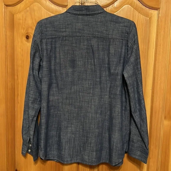 Tommy Hilfiger Classic Fit Chambray Button Down Shirt L - Picture 4 of 5